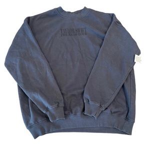 taylor swift eras tour blue crewneck LARGE
